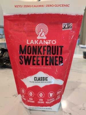 CLASSIC MONK FRUIT SWEETENER WITH ERYTHRITOL, CLASSIC WITH ERYTHRITOL