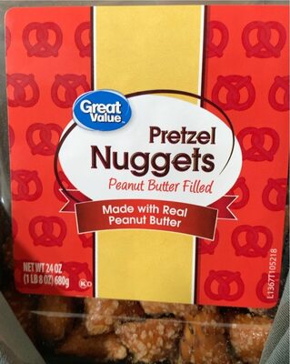 PEANUT BUTTER FILLED PRETZEL NUGGETS, PEANUT BUTTER