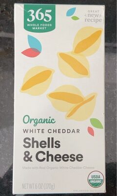 Whole Foods Market, Inc. WHITE CHEDDAR SHELLS & CHEESE, WHITE CHEDDAR