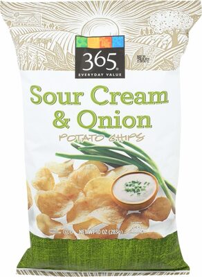 SOUR CREAM & ONION POTATO CHIPS, SOUR CREAM & ONION