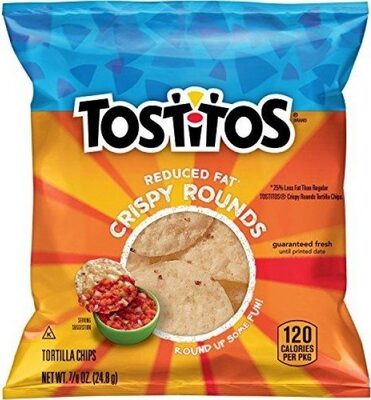 Crispy rounds tortilla chips