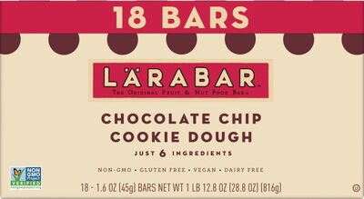 CHOCOLATE CHIP COOKIE DOUGH BARS, CHOCOLATE CHIP COOKIE DOUGH