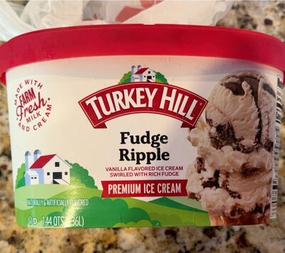 FUDGE RIPPLE PREMIUM ICE CREAM