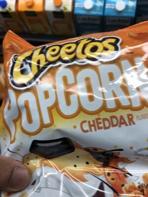 CHEDDAR FLAVORED POPCORN, CHEDDAR