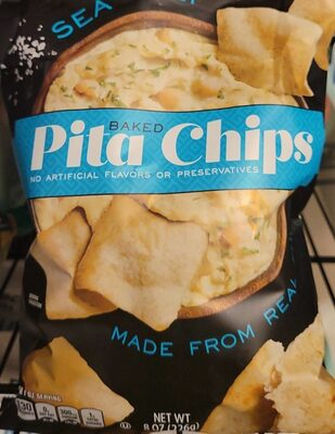 BAKED PITA CHIPS WITH SEA SALT, SEA SALT