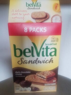 DARK CHOCOLATE CREME SANDWICH BREAKFAST BISCUITS, DARK CHOCOLATE CREME