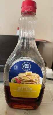 BUTTER FLAVORED PANCAKE SYRUP, BUTTER