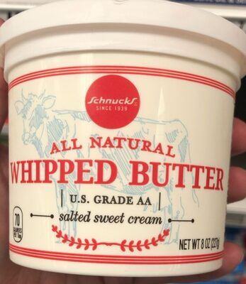 ALL NATURAL SALTED SWEET CREAM WHIPPED BUTTER, SALTED SWEET CREAM