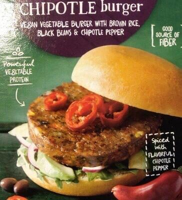 Black bean chipotle burger