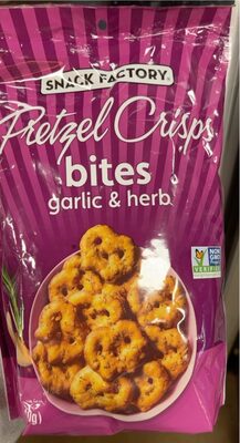 GARLIC & HERB PRETZEL CRISPS BITES, GARLIC & HERB