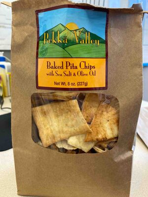 Baked Pita Chips With Sea Salt & Olive Oil