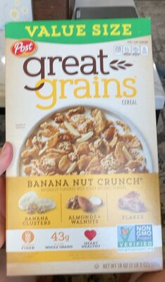 BANANA NUT CRUNCH CEREAL, BANANA NUT CRUNCH
