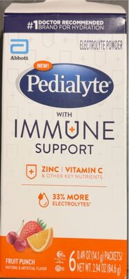 FRUIT PUNCH FLAVOR ELECTROLYTE POWDER PACKETS, FRUIT PUNCH