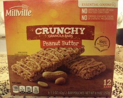 CRUNCHY GRANOLA BARS Peanut Butter