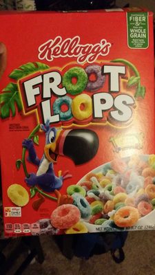 Froot loops, sweetened multi-grain cereal