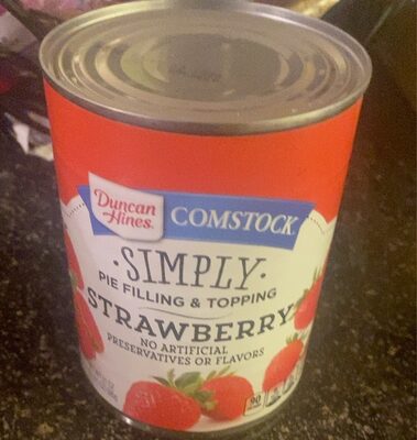 SIMPLY STRAWBERRY PIE FILLING & TOPPING, SIMPLY STRAWBERRY