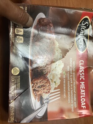 CLASSIC MEATLOAF KETCHUP-GLAZED MEATLOAF MADE WITH NATURAL BEEF & PORK IN A HOMESTYLE GRAVY WITH RUSSET MASHED POTATOES, CLASSIC MEATLOAF