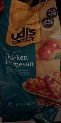 CHICKEN PARMESAN GLUTEN FREE PENNE PASTA WITH BREADED WHITE MEAT CHICKEN IN A MARINARA SAUCE TOPPED WITH PARMESAN CHEESE, CHICKEN PARMESAN