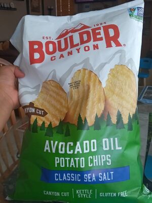 CLASSIC SEA SALT AVOCADO OIL KETTLE STYLE POTATO CHIPS, CLASSIC SEA SALT AVOCADO OIL