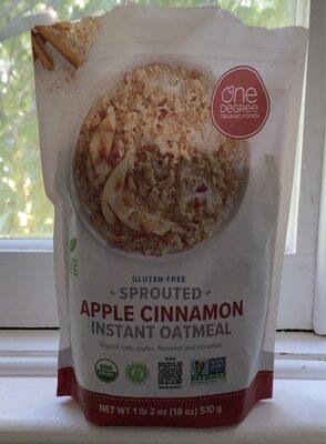 Gluten Free Sprouted Apple Cinnamon Instant Oatmeal