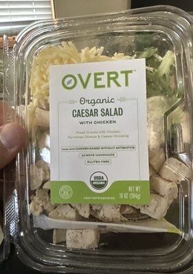 CAESAR SALAD WITH CHICKEN MIXED GREENS WITH CHICKEN, PARMESAN CHEESE & CAESAR DRESSING, CAESAR