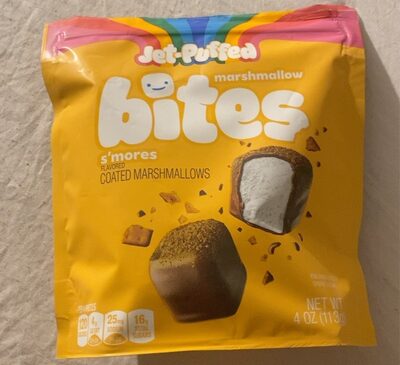 BITES S'MORES FLAVORED COATED MARSHMALLOWS
