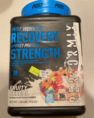 FRUITY POST WORKOUT RECOVERY IOWHEY PROTEIN STRENGTH CEREAL, FRUITY
