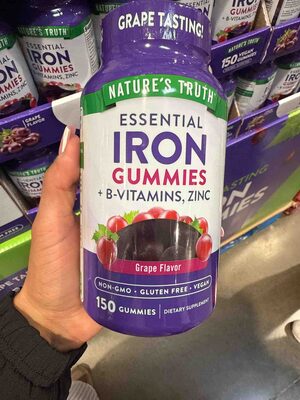 Essential Iron Gummies + B-vitamins, Zinc
