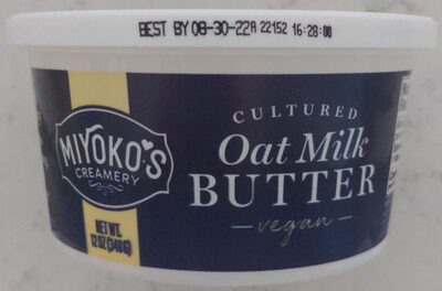 HINT OF SEA SALT CULTURED VEGAN OAT MILK BUTTER, HINT OF SEA SALT