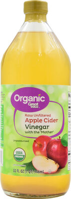 APPLE CIDER ORGANIC RAW UNFILTERED VINEGAR WITH THE 'MOTHER', APPLE CIDER
