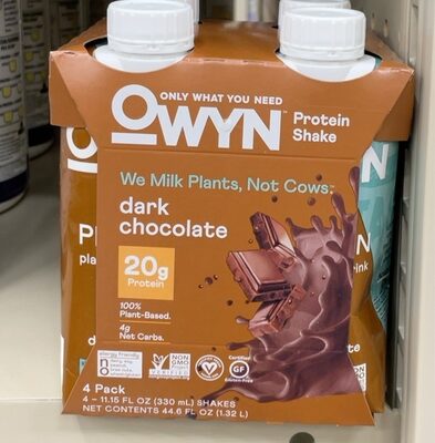 DARK CHOCOLATE PROTEIN SHAKE, DARK CHOCOLATE