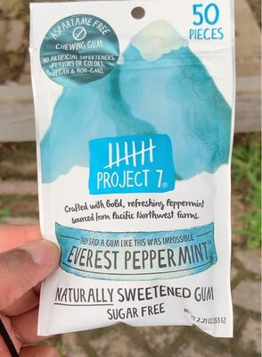 EVEREST PEPPERMINT SUGAR FREE NATURALLY SWEETENED GUM, EVEREST PEPPERMINT