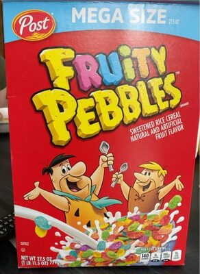 FRUIT FLAVOR SWEETENED RICE CEREAL, FRUIT