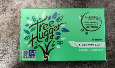 ALL NATURAL SUGAR FREE SPEARMINT GUM STICKS, SPEARMINT