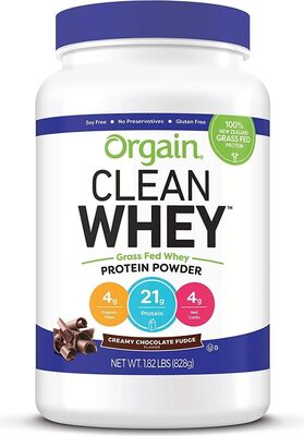 CREAMY CHOCOLATE FUDGE FLAVORED GRASS-FED WHEY PROTEIN POWDER, CREAMY CHOCOLATE FUDGE