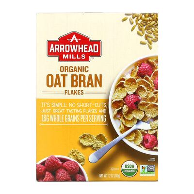 ARROWHEAD MILLS, ORGANIC OAT BRAN FLAKES