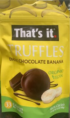 DARK CHOCOLATE BANANA TRUFFLES, DARK CHOCOLATE