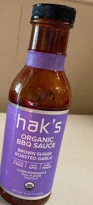 BROWN SUGAR ROASTED GARLIC ORGANIC BBQ SAUCE, BROWN SUGAR ROASTED GARLIC