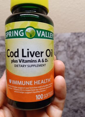 Spring Valley Cod Liver Oil plus vitamins A&D