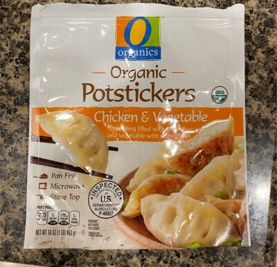 CHICKEN & VEGETABLE ORGANIC POTSTICKERS, CHICKEN & VEGETABLE