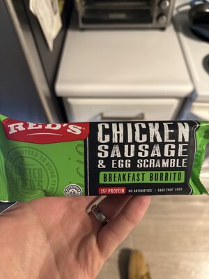 Chicken Sausage & Egg Scramble Breakfast Burrito