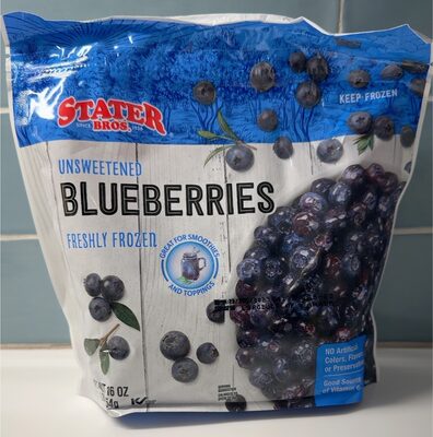 FRESHLY FROZEN UNSWEETENED BLUEBERRIES, UNSWEETENED