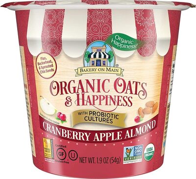 Garden of Light Inc. ORGANIC PROBIOTIC CRANBERRY APPLE ALMOND CUP OATMEAL, CRANBERRY; APPLE; ALMOND