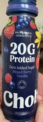 MIXED BERRY VANILLA LOW-FAT GREEK YOGURT SHAKE, MIXED BERRY VANILLA