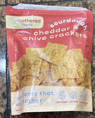 Sourdough Cheddar & Chive Crackers