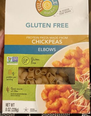 GLUTEN FREE PROTEIN PASTA MADE FROM CHICKPEAS, ELBOWS