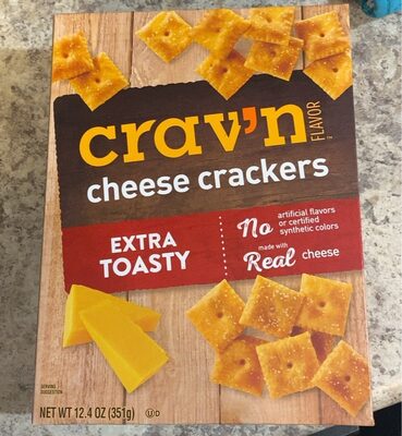 EXTRA TOASTY CHEESE CRACKERS, EXTRA TOASTY