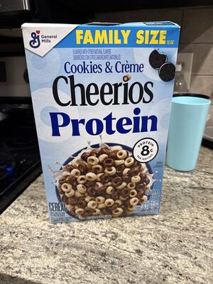 Cheerios Protein Cookies 'N Cream Breakfast Cereal Family Size