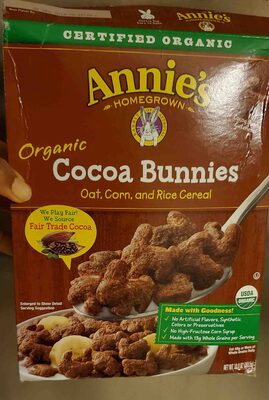 Annie's Organic Cocoa Bunnies Breakfast Cereal