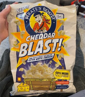 CHEDDAR BLAST! RICE & CORN PUFFS, CHEDDAR BLAST!